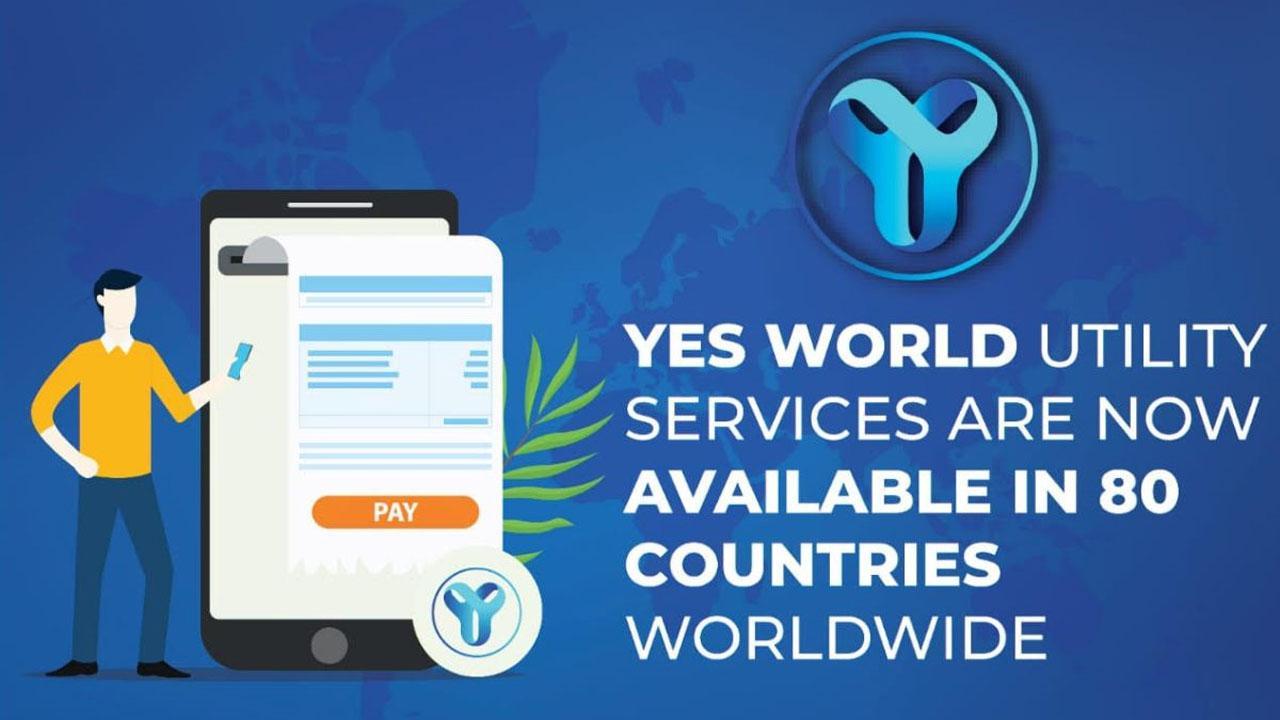 Climate Tech Crypto Startup YES WORLD launches Utility Services Portal, available in 80 countries