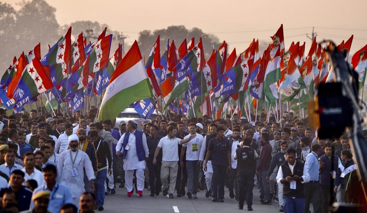 Rahul Gandhi-led Bharat Jodo Yatra arrives in Rajasthan's Kota