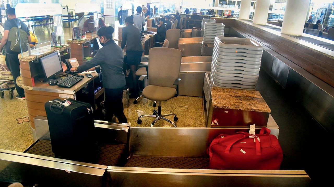 What happens to your bag after you check in at the airport?