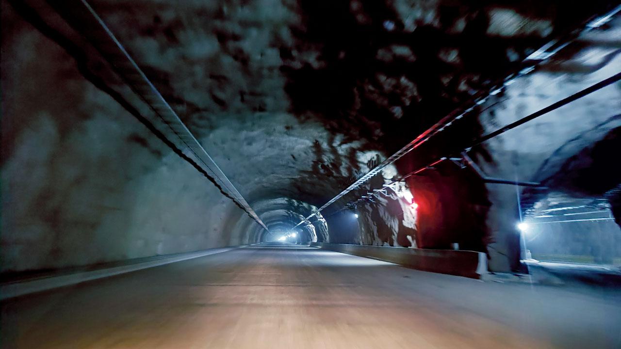 A tunnel that comprises package 14 of the Samruddhi Mahamarg expressway