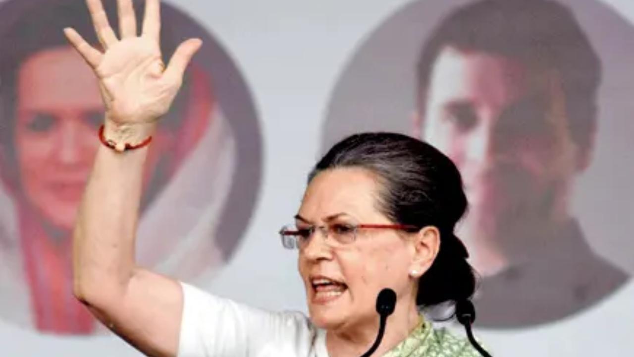 Sonia Gandhi joined politics in 1997 and was elected as the President of Congress in 1998. Pic/PTI