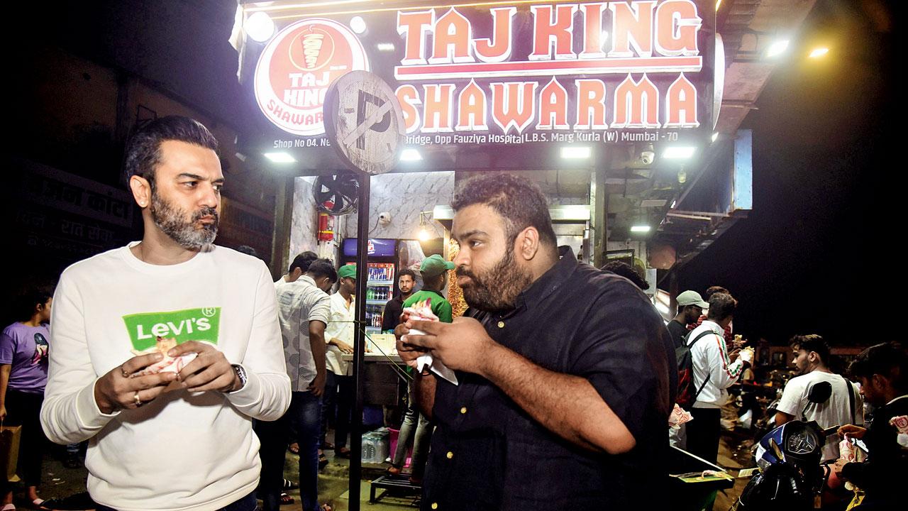 Taj King Shawarma has salads and more than 12 variants of chicken shawarma