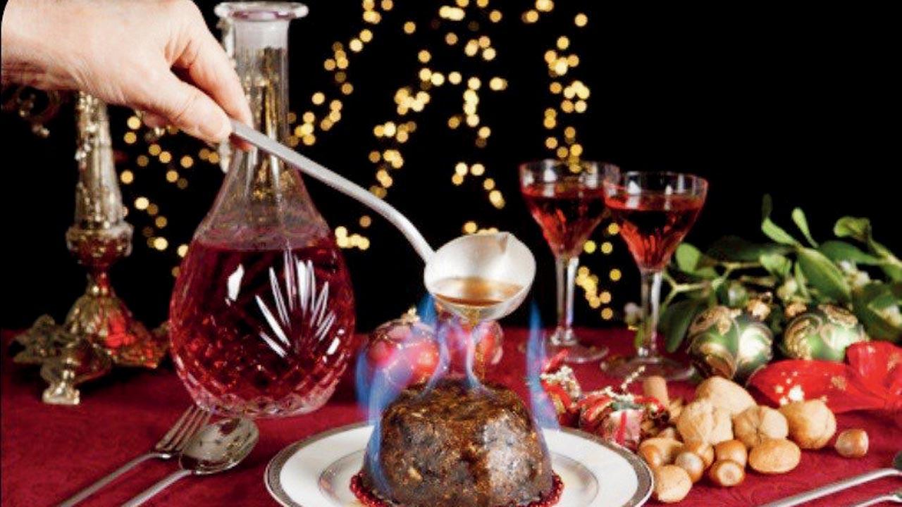 A Carvalho family tradition of setting alight their Christmas pudding. It takes only a dollop of brandy, one warm plum pudding and a match, making it a piece de resistance at the family’s Christmas table