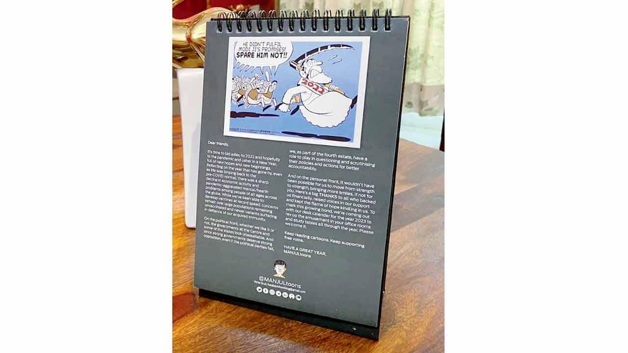 Fan of humour? Get your hands on this cartoon calendar for 2023