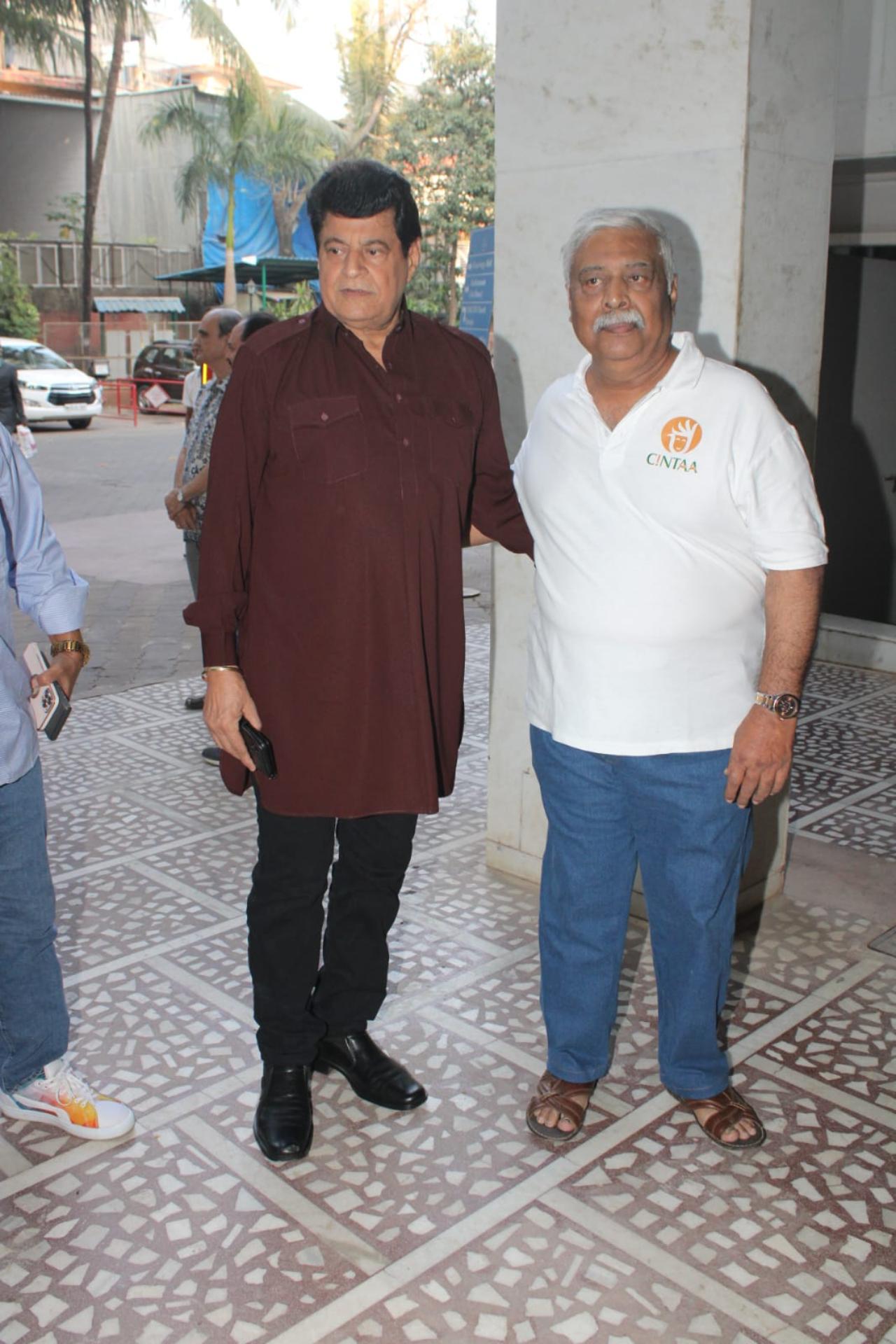 Actors Gajendra Singh Chauhan and Abhay Bhargav were seen together at the prayer meet