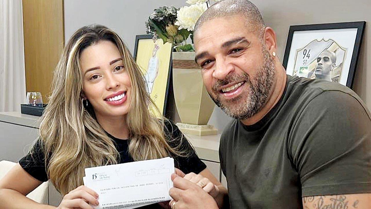 Brazil football star Adriano splits from wife after just 24 days of marriage