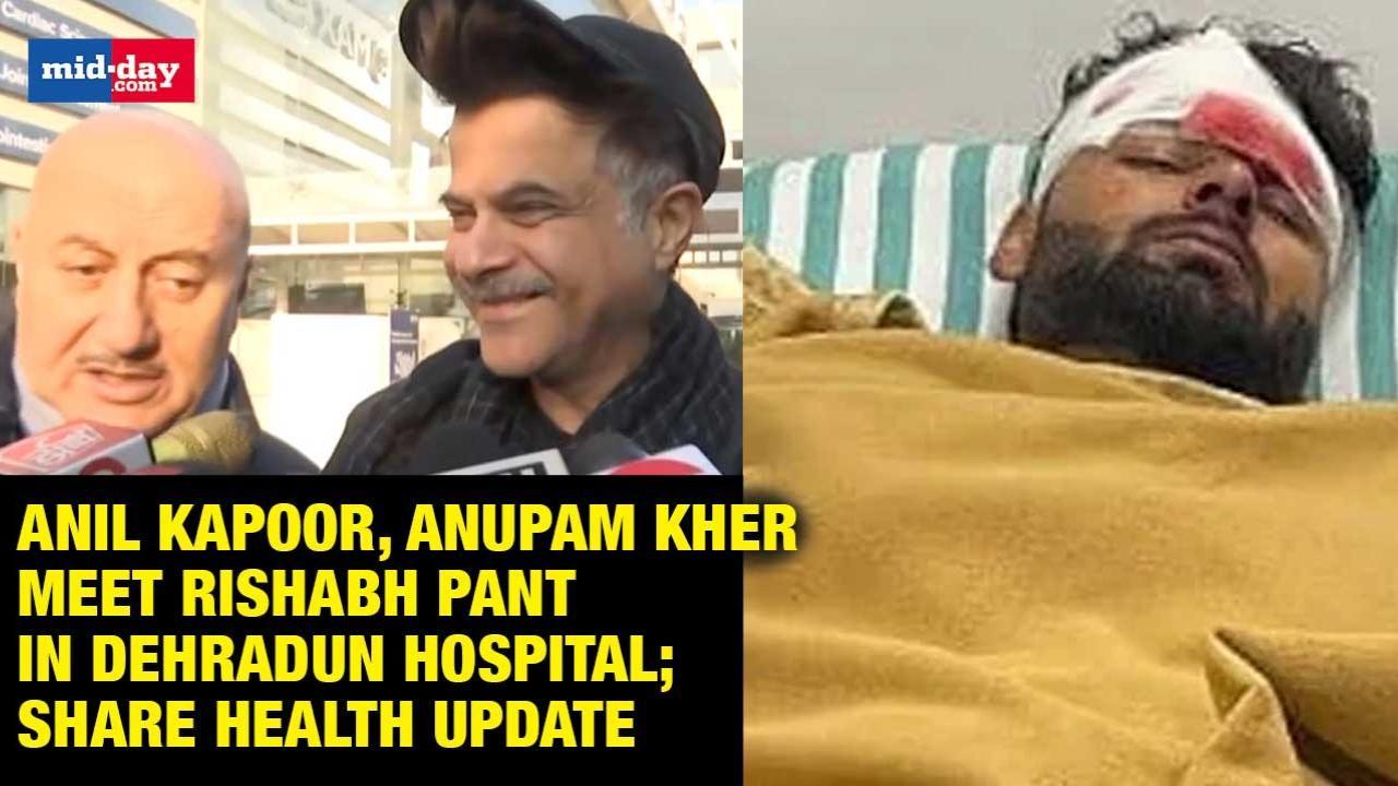 Rishabh Pant Accident: Anil Kapoor, Anupam Kher Visit  Him In Hospital
