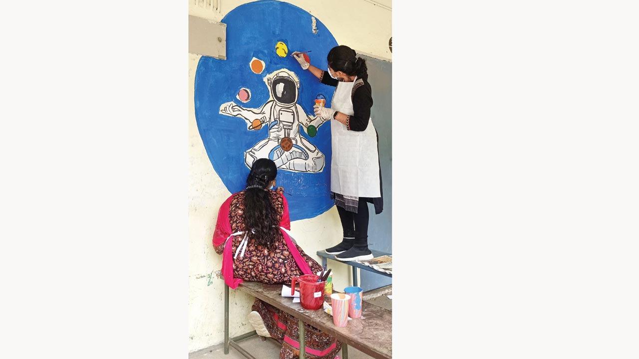 International Day of Education 2023: This Mumbai-based platform is adding a splash of colour to the city's municipal school walls