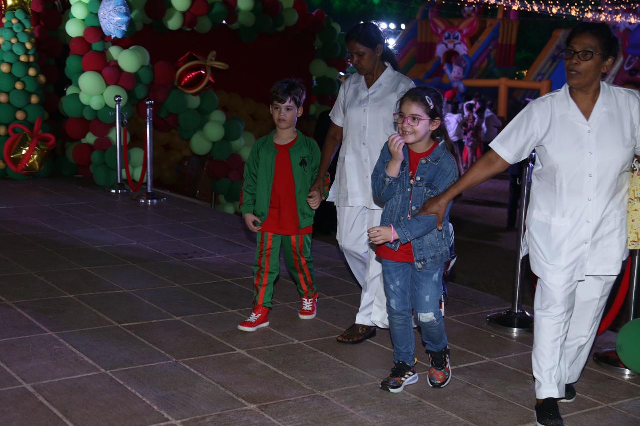 Karan Johar's twins Roohi and Yash were also seen arriving for the party