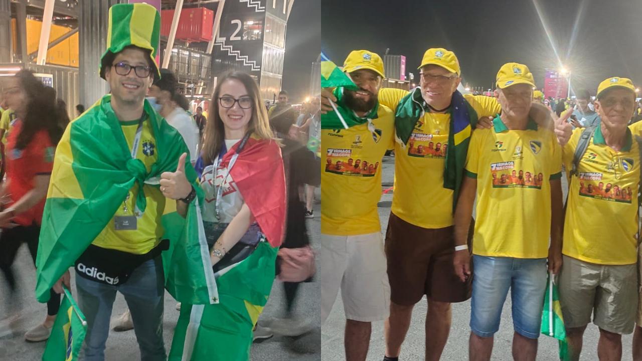 FIFA World Cup 2022: Brazil fans paint Stadium 974 yellow!