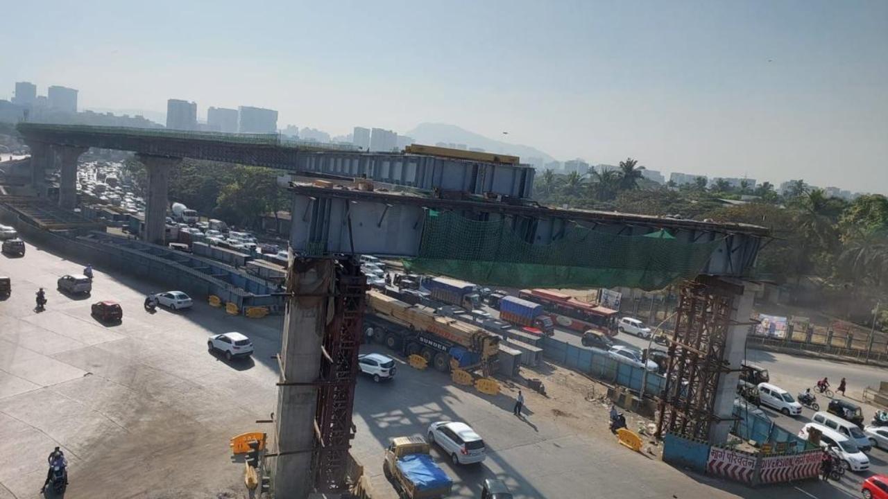Mumbai: Chedda Nagar Junction flyover enters crucial phase of construction
