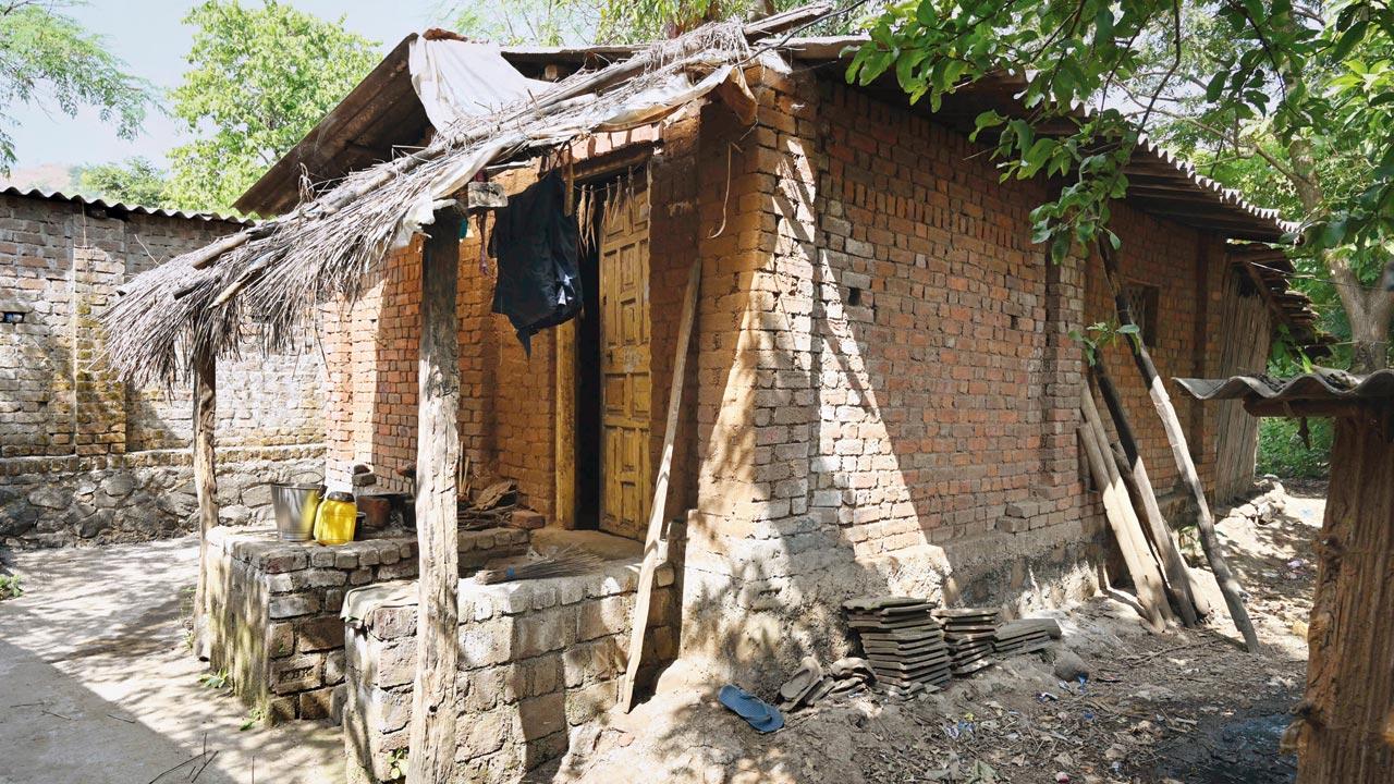 Mukne’s house in Dugad village, Bhiwandi taluka. Pics/Hanif Patel