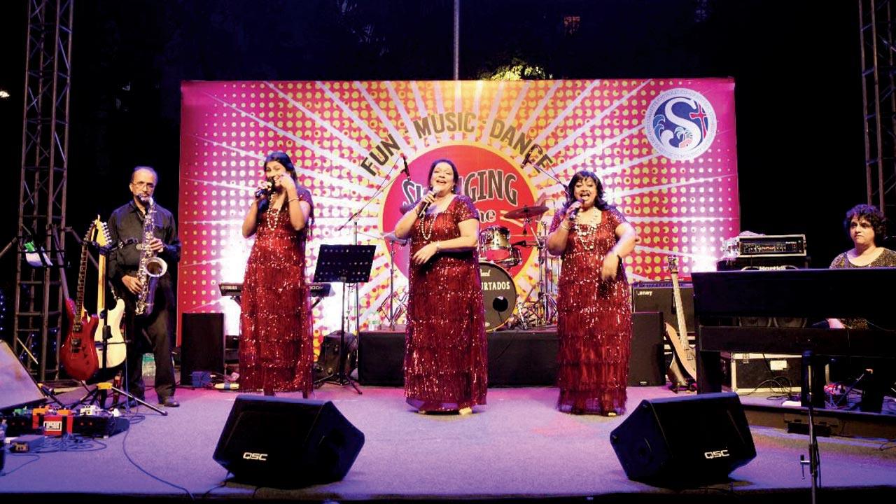 A moment from their performance in 2020