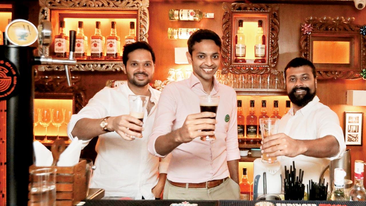 (From left) Co-founders Abhishek Honawar, Sumit Gambhir and Pankil Shah 