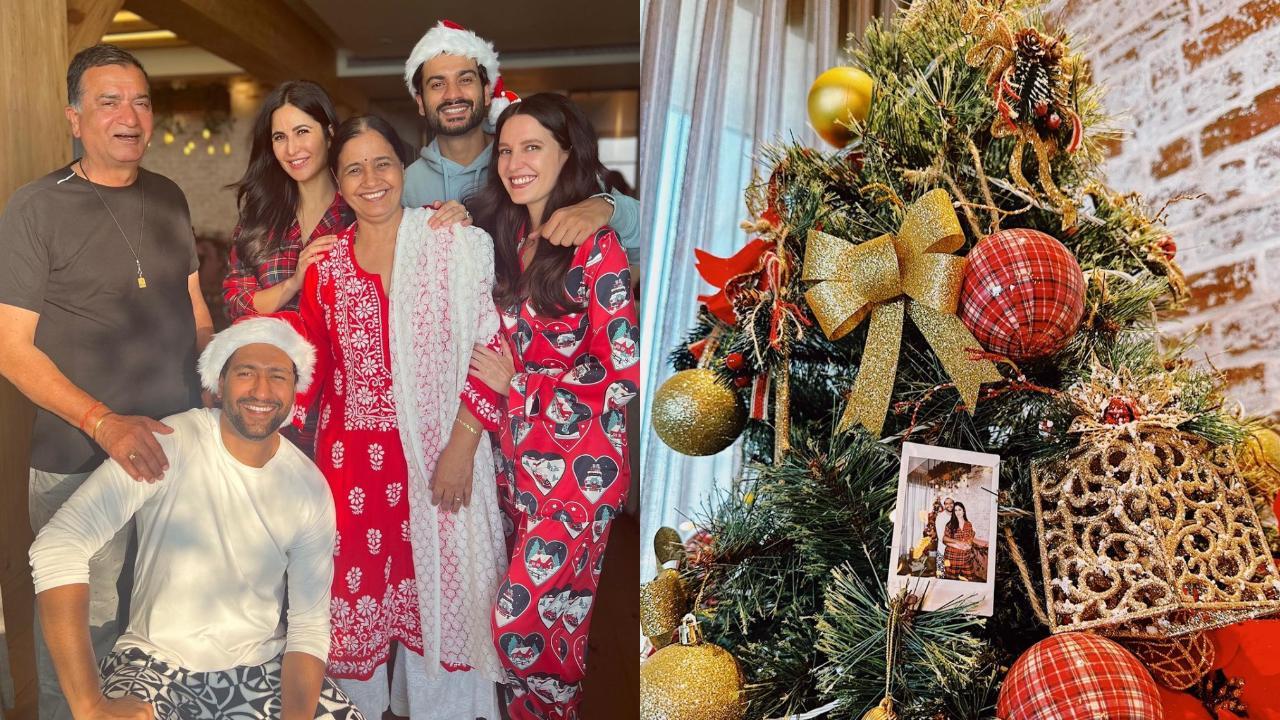 1280px x 720px - Vicky Kaushal, Katrina Kaif wish fans 'Merry Christmas' with family  picture; check out