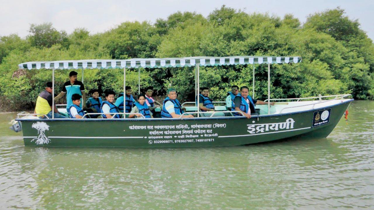 Mangrove Cell started the boat safari at Marambalpada eco-tourism village recently