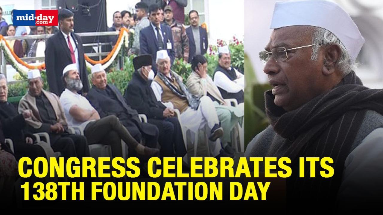 Mallikarjun Kharge Talks On The Occasion Of The Party’s 138th Foundation Day