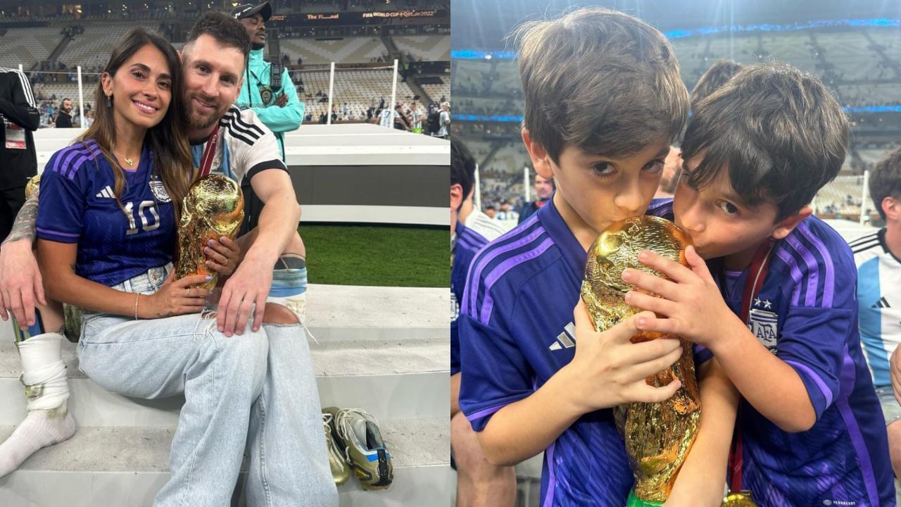 IN PHOTOS: Lionel Messi celebrates FIFA World Cup 2022 win with family