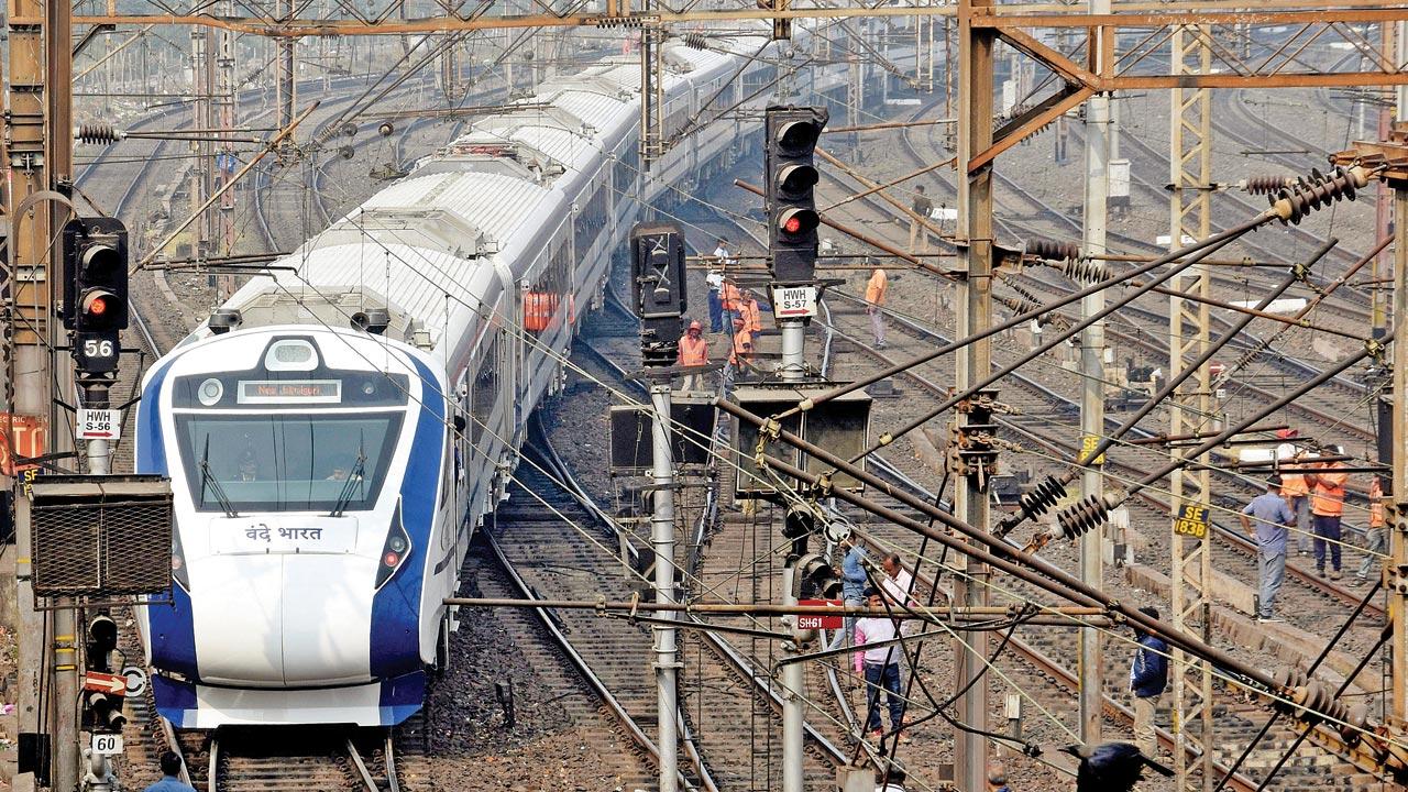 A view of the Vande Bharat Express