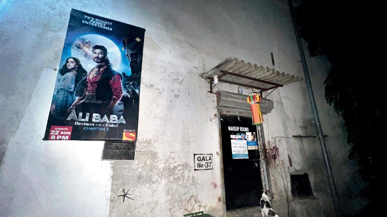 Kaman studio in Vasai where Tunisha Sharma allegedly killed herself. Pic/Hanif Patel