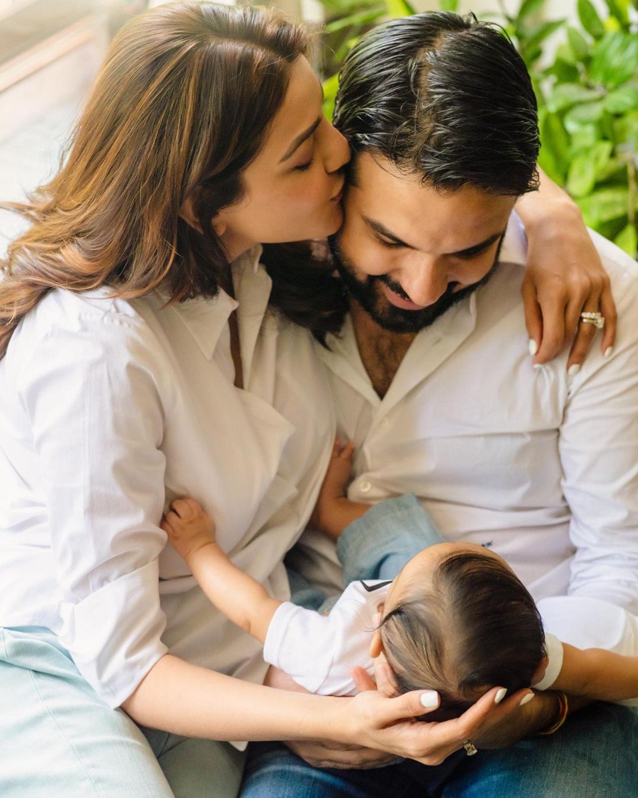 Kajal Aggarwal-Gautam Kitchlu
On April 19, 2022, Kajal and her husband Gautam welcomed their baby boy Neil Kitchlu. The 'Singham' actor usually shares pictures and videos of her baby boy on her social media handles