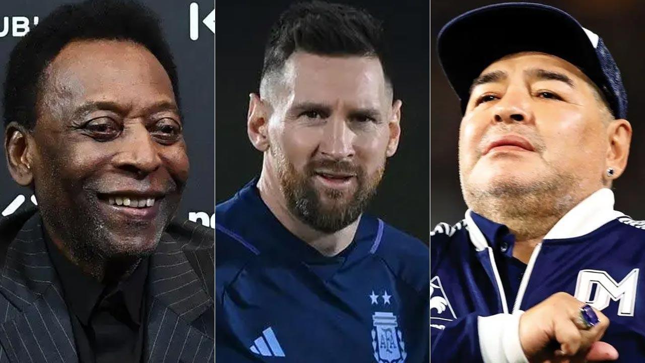 pele maradona messi