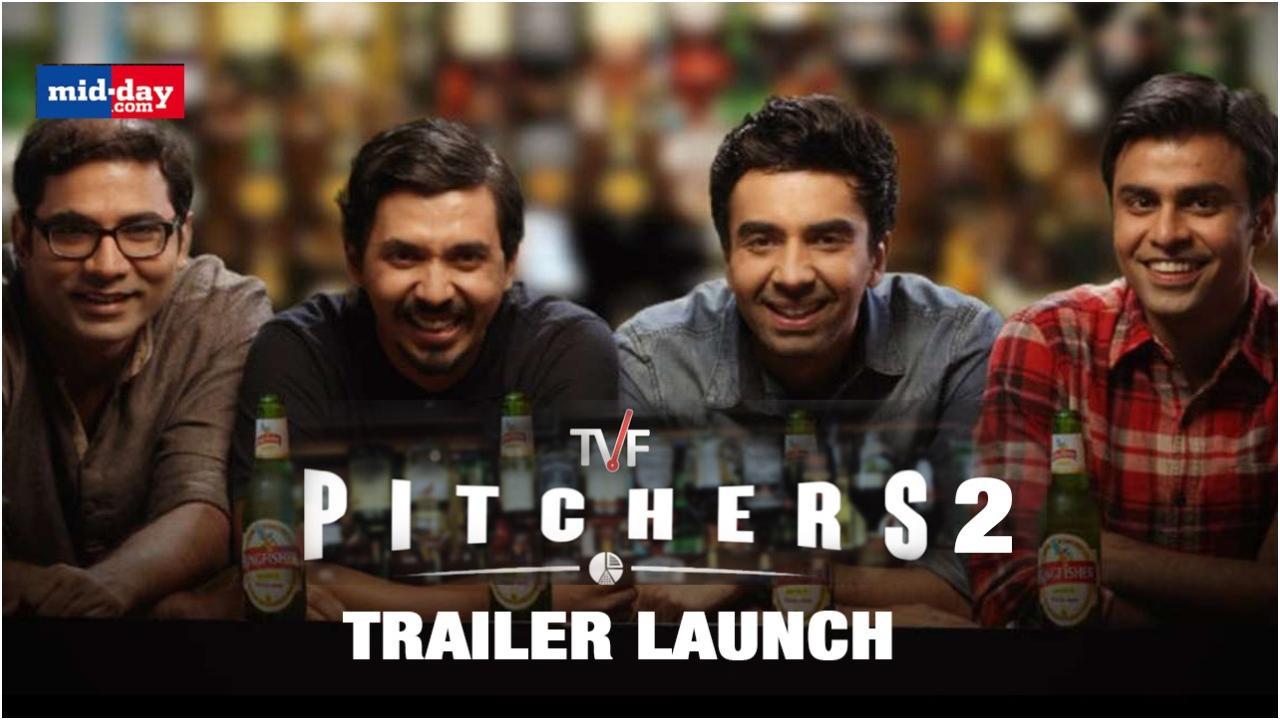 Naveen Kasturia, Arunabh Kumar At The Trailer Launch Of Pitchers Season 2