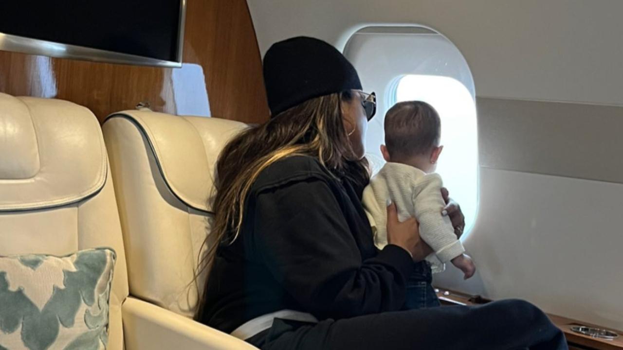 In the photo, the mother-daughter duo could be seen looking outside the aeroplane window. Priyanka could be seen in a warm, all-black ensemble while her little one wore an all-white outfit. Read full story here