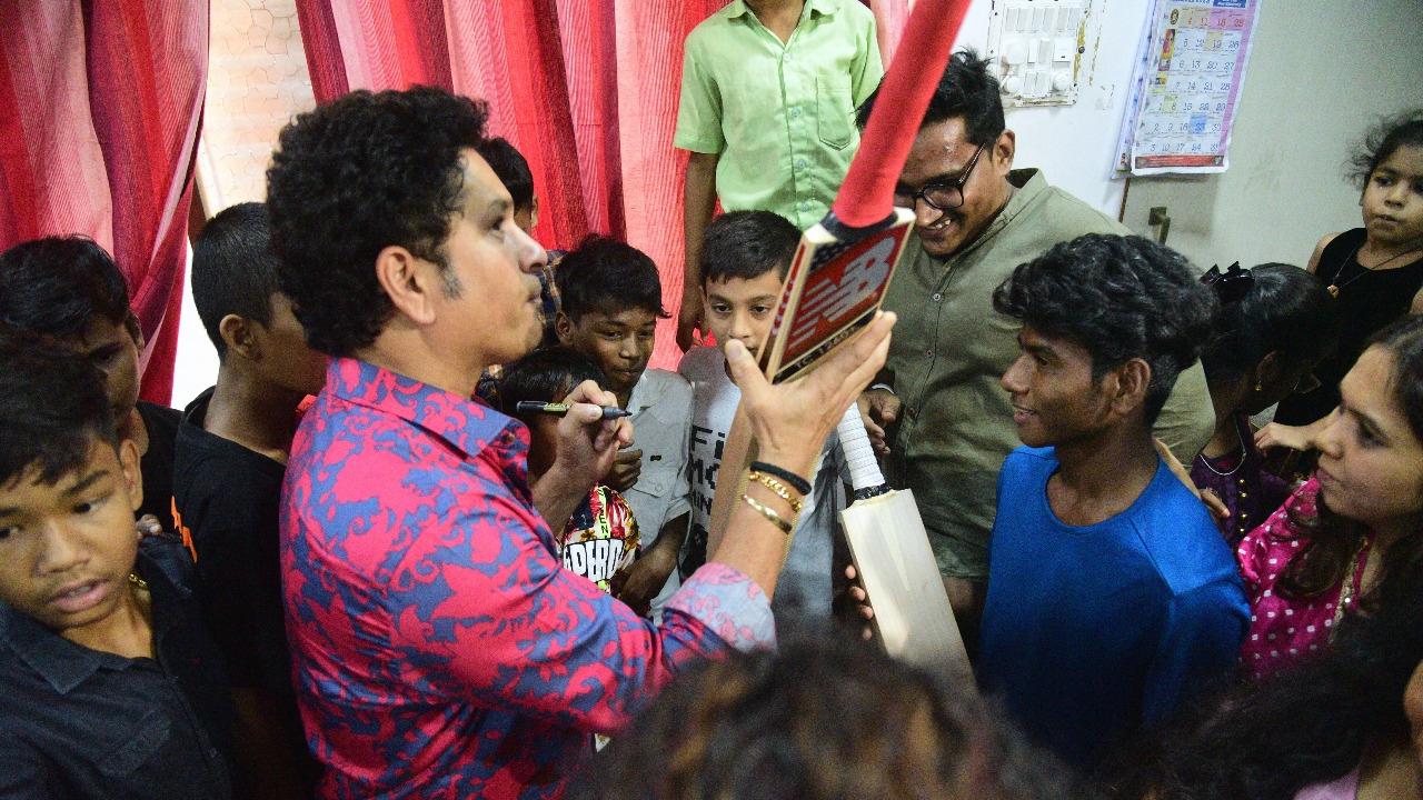 For the children, the ones under-care, it was a dream come true to meet with Sachin Tendulkar. He joined the young ones for a casual interaction. The children were elated in the company of the Master Blaster, the press release said.