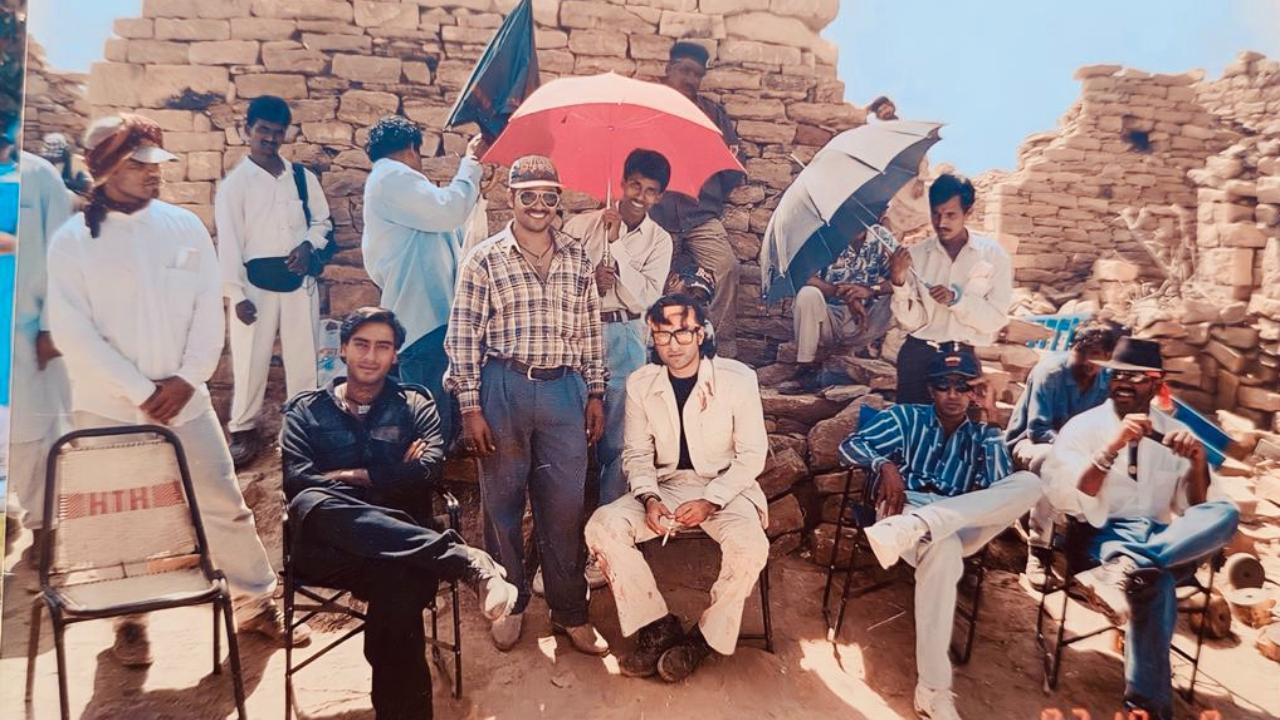 Throwback Thursday: Ajay Devgn drops unseen pic with Saif Ali Khan from sets of 'Kachche Dhaage'