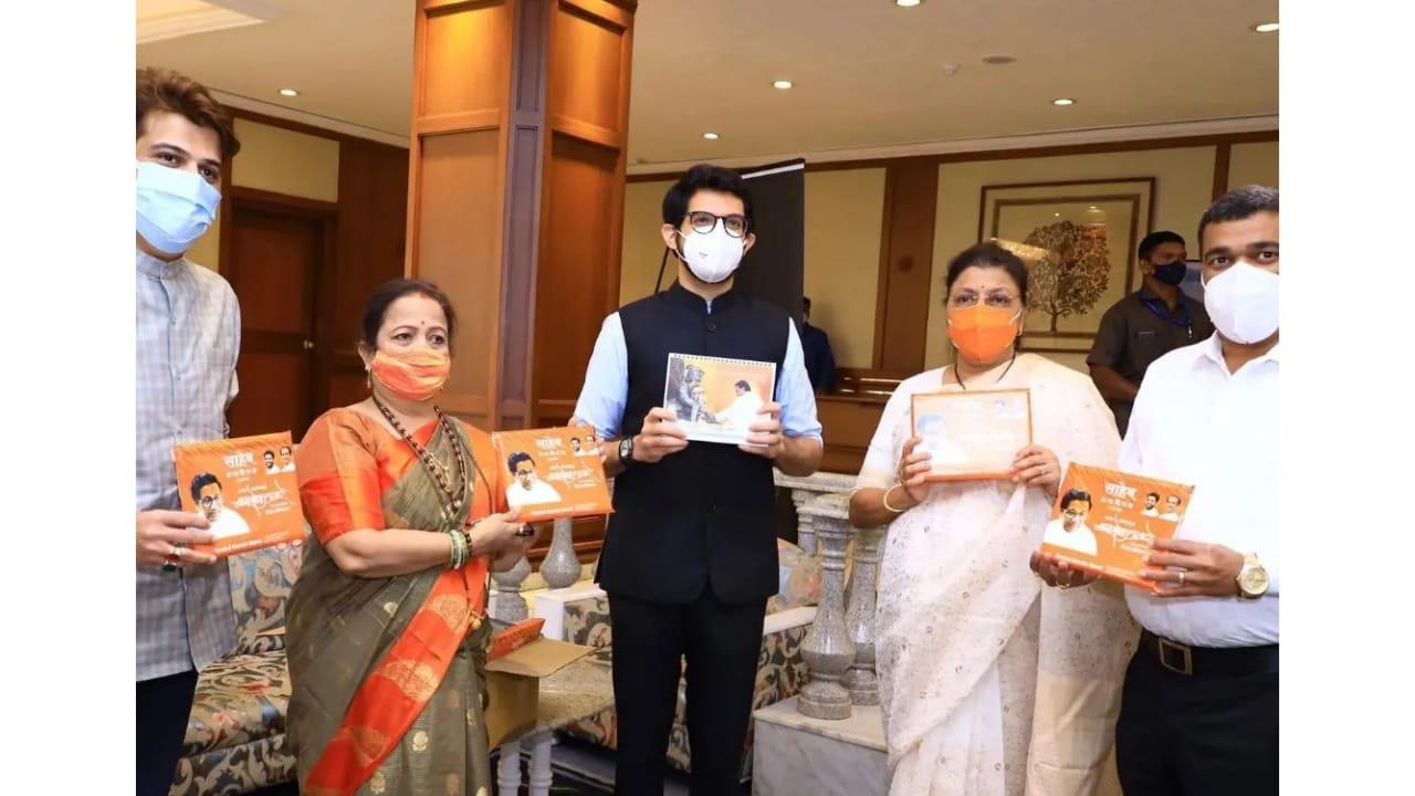 Abhishek Salvi's Digital Paintings feature in Calendar 2022, unveiled by Cabinet Minister Aditya Thackery