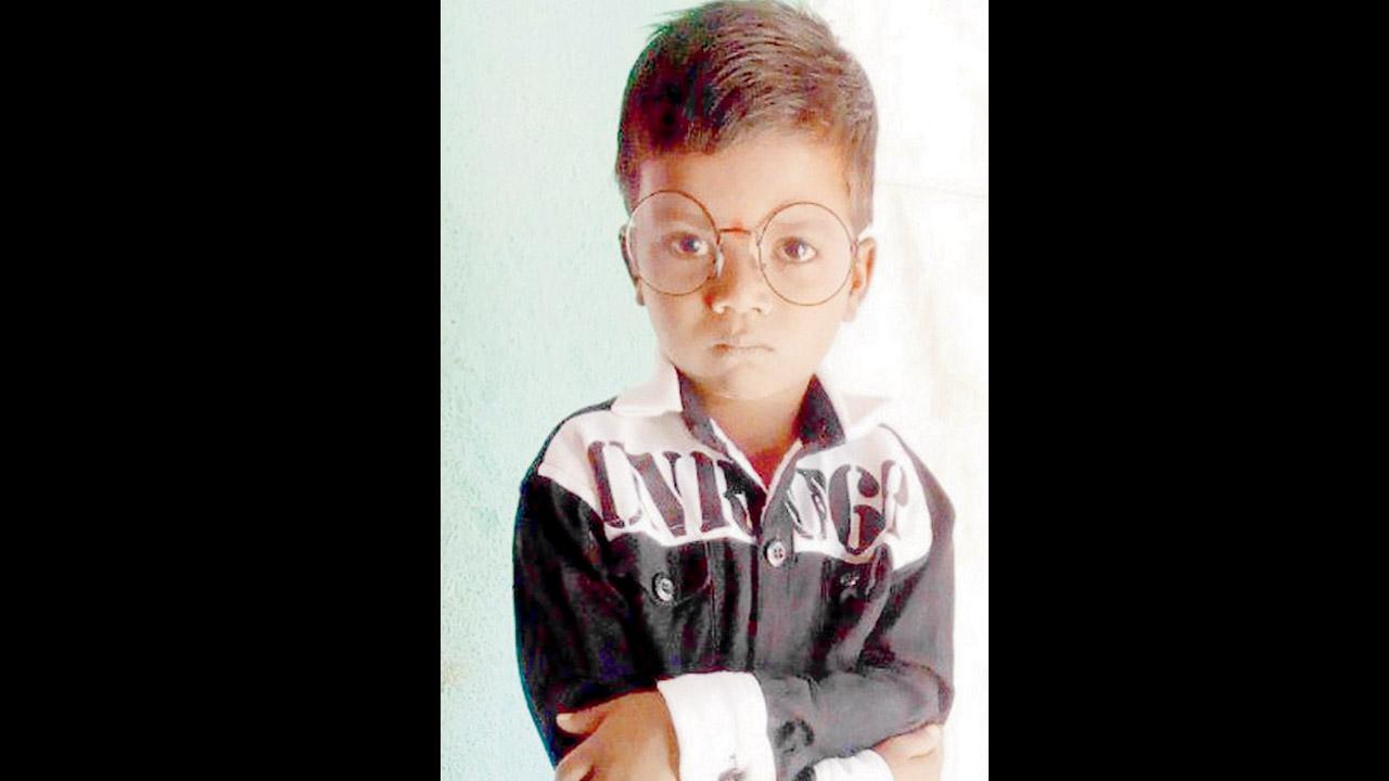 Ajay Pardhi, the child. Pics/Hanif Patel