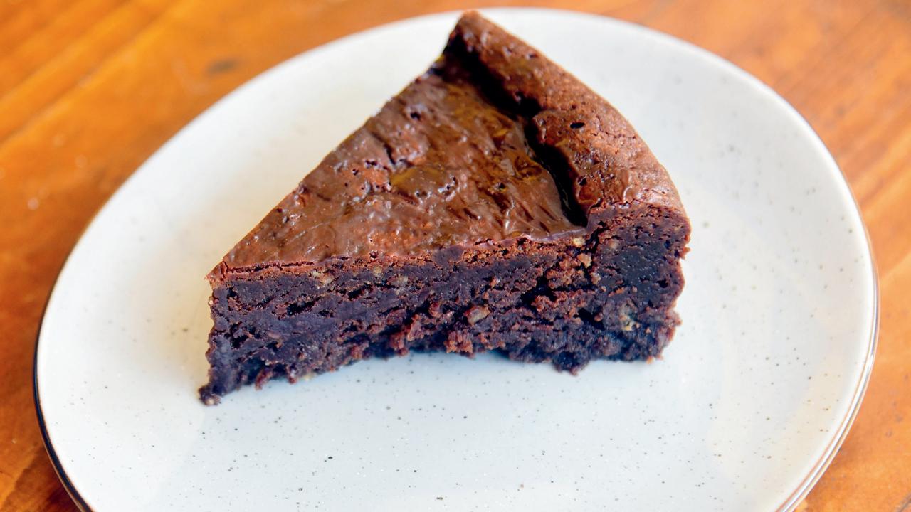 The carrot cake which has natural sweetness of the root vegetable