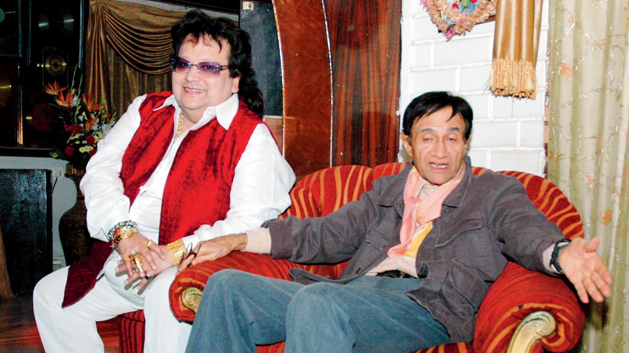 Lahiri with Dev Anand