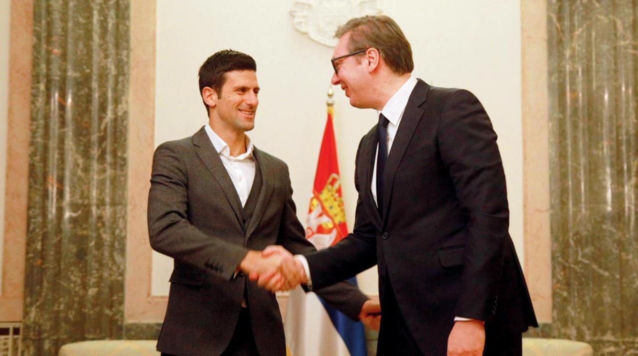 Novak Djokovic thanks Serbian President Aleksandar Vucic