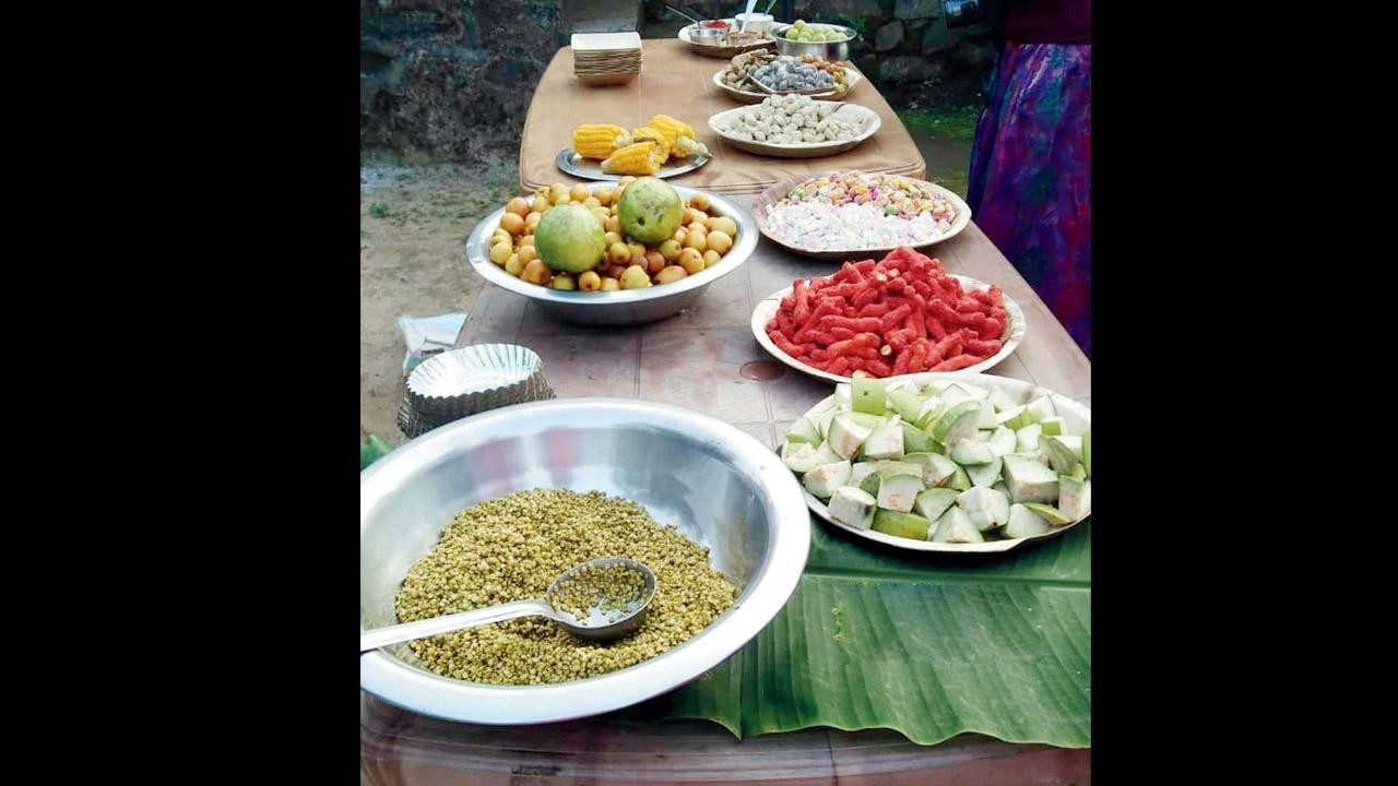 Preparation underway at Anjanvel Agri Farm for a hurda party