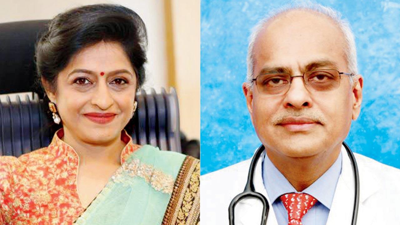 Dr Nayana Patel, infertility expert and Dr Paresh Desai, Bhatia Hospital