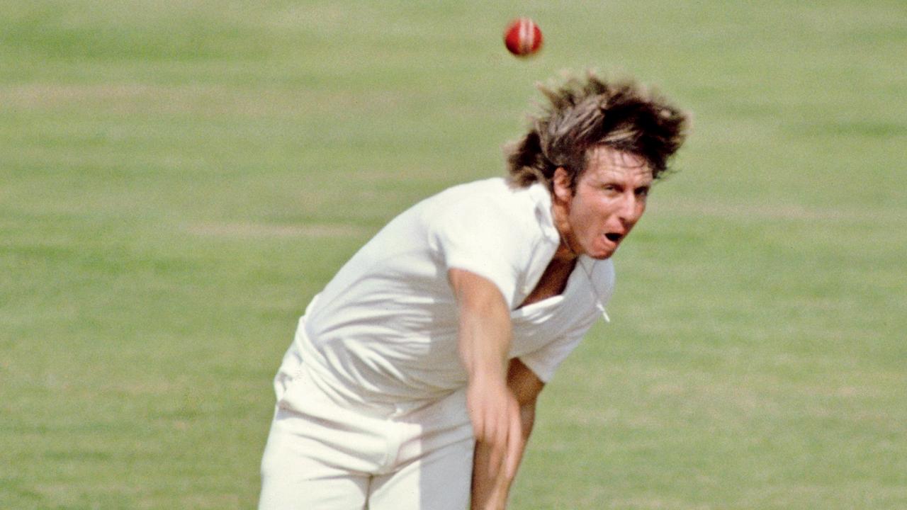  Australian fast bowler Jeff Thomson in action during an ODI against England at the Oval, London, on August 20, 1980. Pic/Getty Images