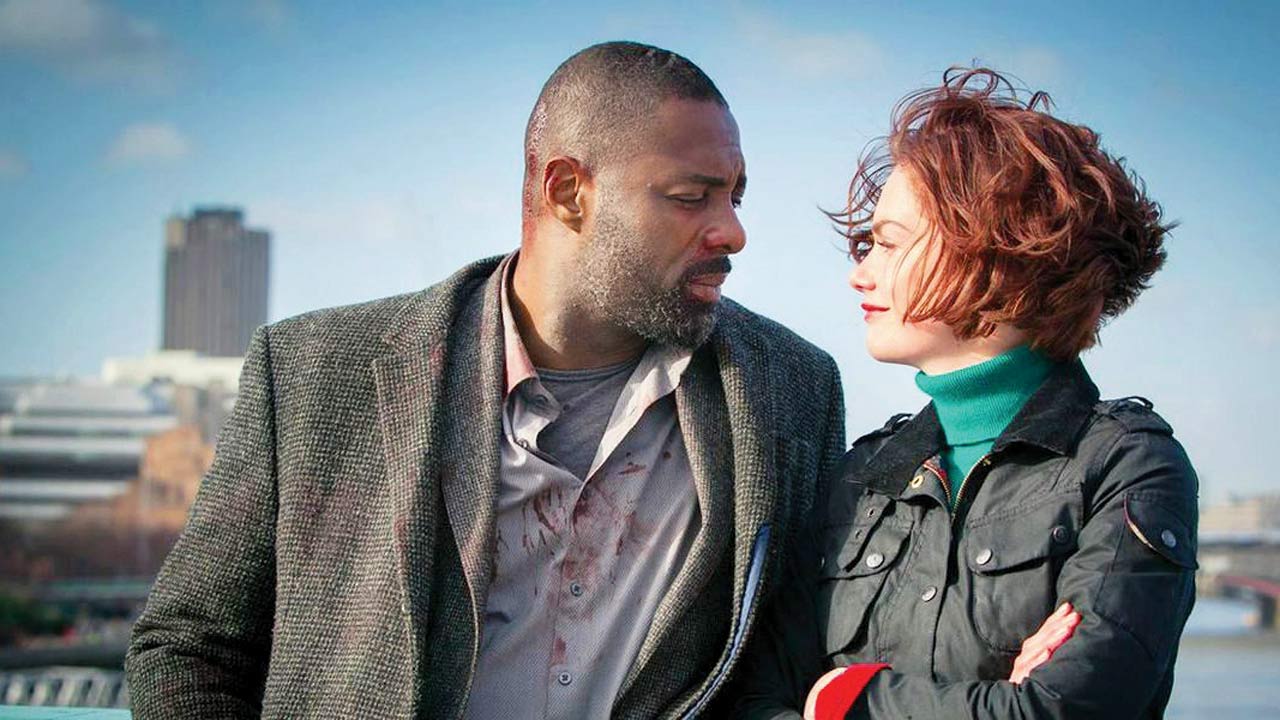 Idris Elba and Ruth Wilson in Luther
