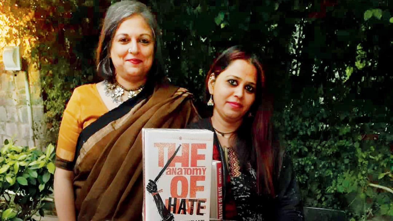Revati Laul (left) at the launch of her book, The Anatomy of Hate