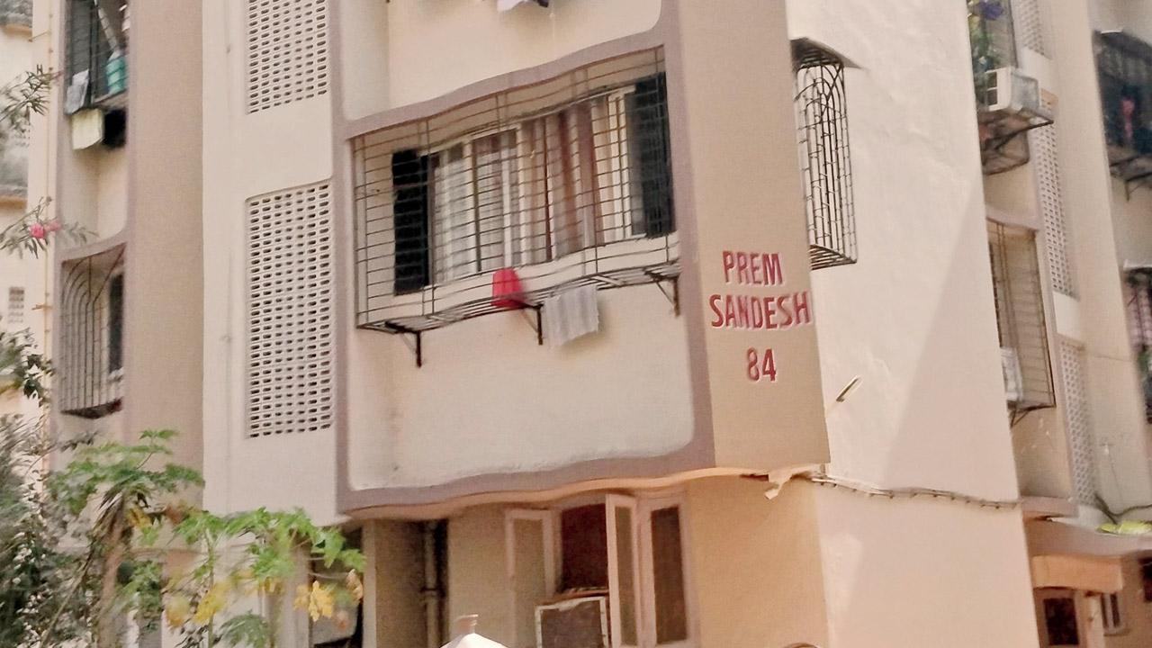 Prem Sandesh society in Andheri East where the family lived in a rented flat