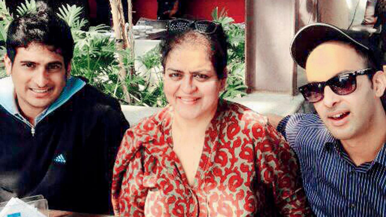 The deceased with his mother Tina Joseph and brother Ashik Joseph. File pics