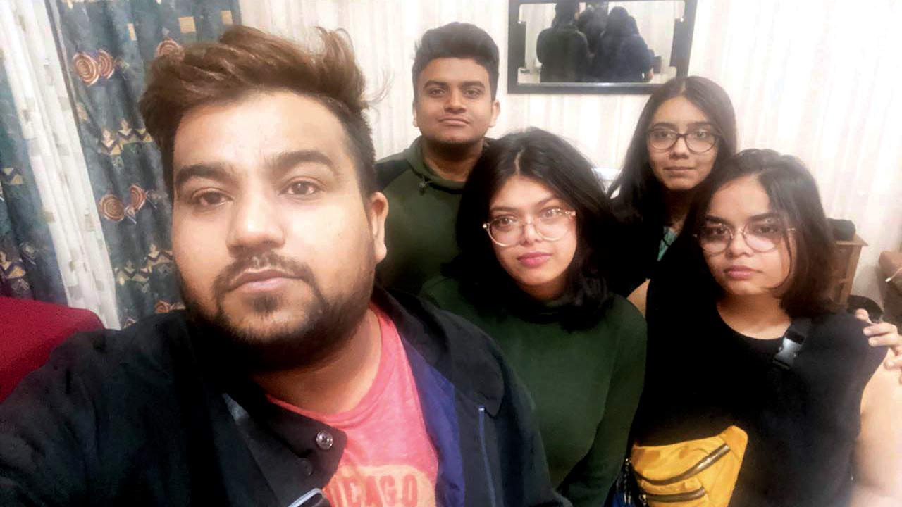 Sagar Thakkar and his friends who are stranded in Odessa