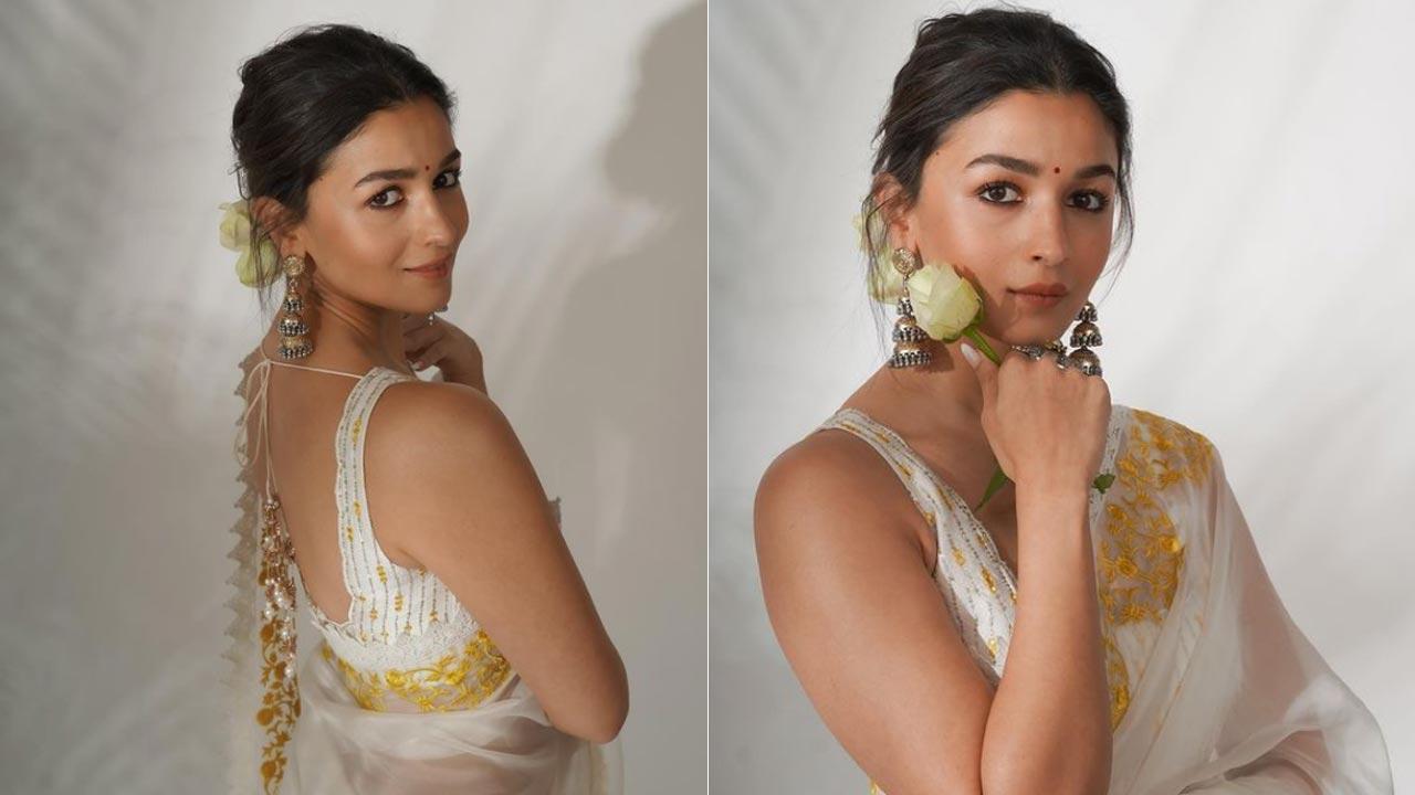 Alia Bhatt treats fans with stunning saree clad pictures