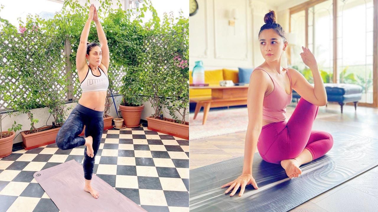 Alia Bhatt and (right) Kareena Kapoor Khan are among other celebrities who learn from Parwani