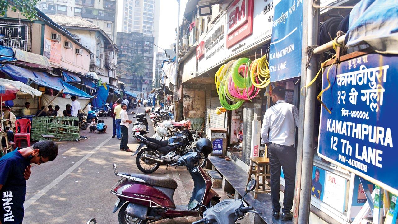 Kamathipura 12th Lane, where Gangubai lived during the last few years of her life. Pic/Shadab Khan