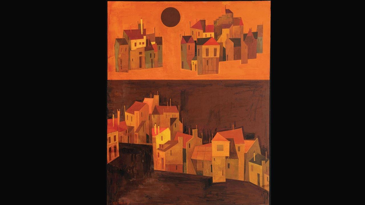 Untitled, 1952, was displayed in Raza’s first display in 1953
