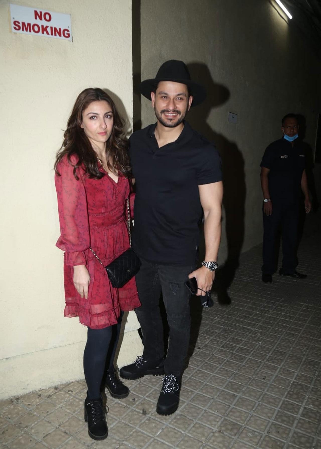 Soha Ali Khan, Kunal Khemu too kept it stylish at the screening of the film. The duo was seen in films like 99 and Go Goa Gone where the actress had a cameo. The movie directed by Harshavardhan Kulkarni, is one of the most eagerly awaited family entertainers releasing on 11th February in cinemas.