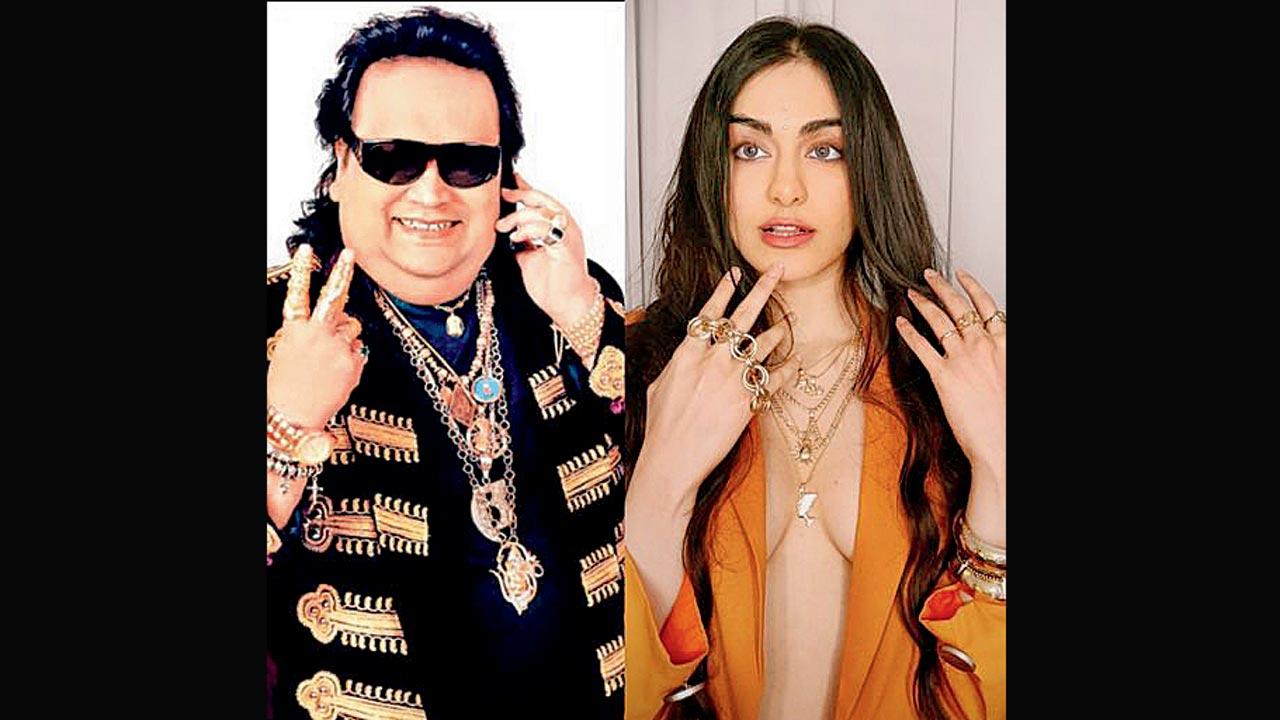Late Bappi Lahiri and Adah Sharma