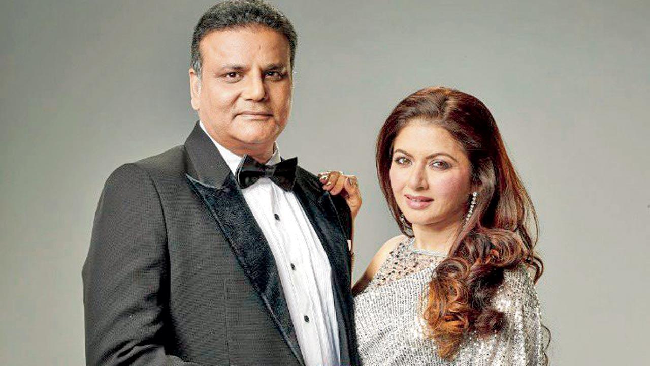 Bhagyashree with husband